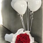 Red Roses and Heart Balloon Bundle