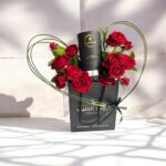 Red Roses & Luxury Perfume Gift Arrangement-Taj