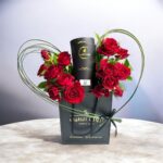 Red Roses & Luxury Perfume Gift Arrangement-Aseel