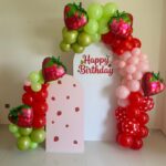 Strawberry-Themed Balloon Decoration