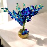 Blue Orchid Jewel Vase