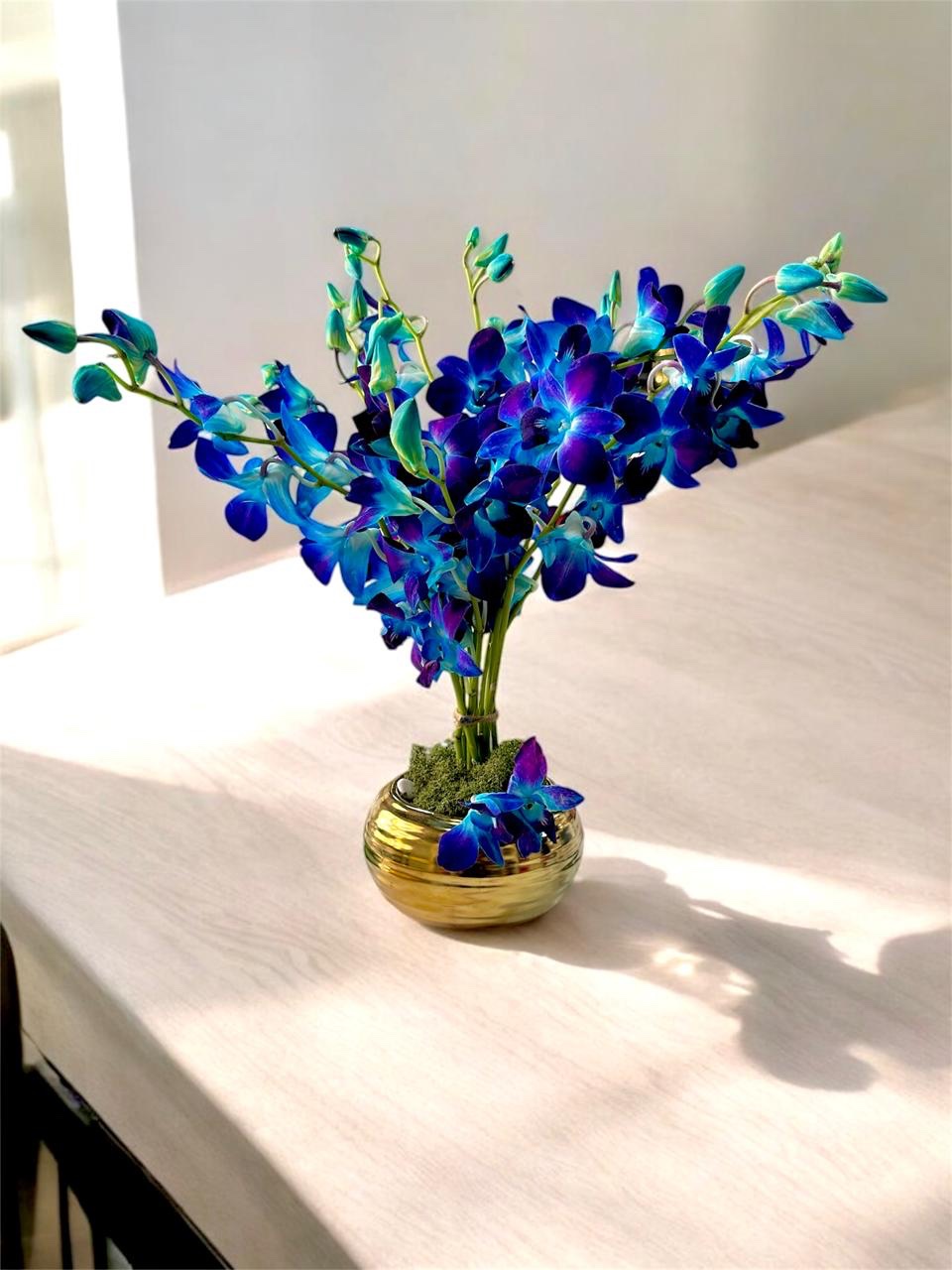 24342173-ff0f-4d9e-9f4d-a0d5c36f72f7 Blue Orchid Jewel Vase - Image 1