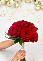 Timeless Red Rose Bridal Bouquet