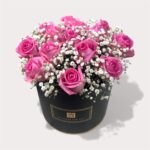 10 Pink Roses Box