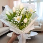 White Tulip Bouquet