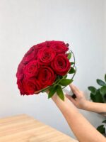 Timeless Red Rose Bridal Bouquet - Image 3