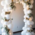 Elegant White Balloon Arch