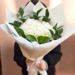 Ivory Cloud Carnation Bouquet