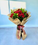 Big Red Baby Rose Bouquet - Image 2