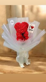 Rose Teddy Bear Bouquet - Image 2