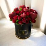 Red Roses & Heart Candle Box