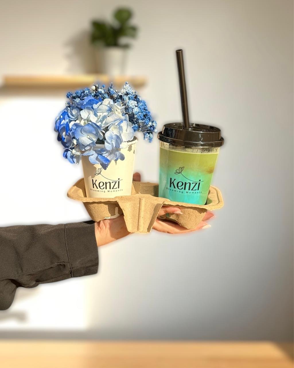 2026/04/1000048171.jpg blue iced latte with blue flowers combo - Image 1