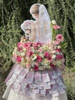 Bride Money Bouquet Dubai – Luxury Floral Cash Arrangement - Image 2