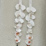 white orchid graduation necklace
