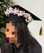 graduation floral hat