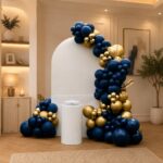 Royal Blue & Gold Graduation Balloon Display
