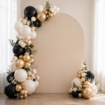Luxury Graduation Balloon & Floral Backdrop