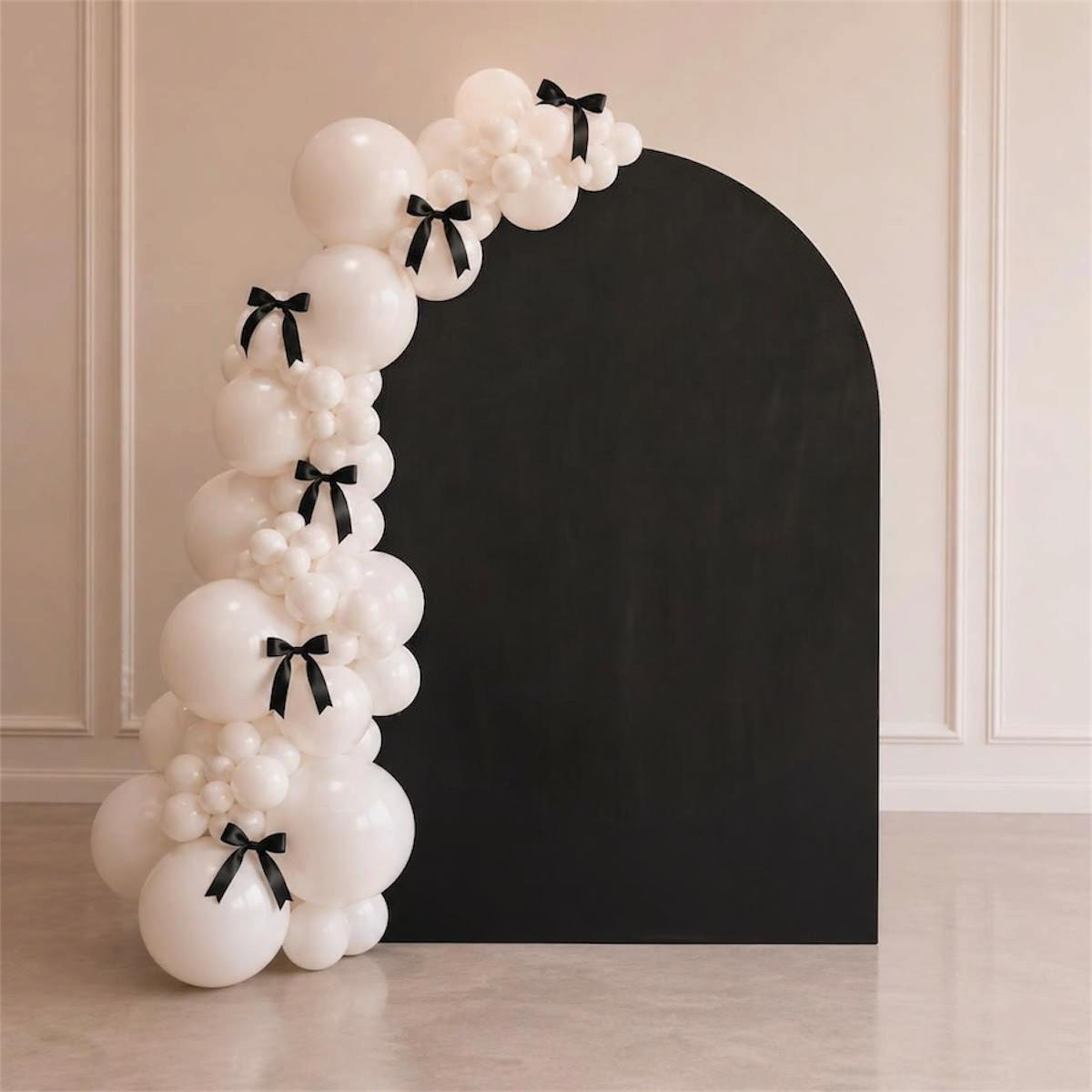 ec231026-e026-4253-8807-3a6c5525aa0b Monochrome Elegance Balloon Arch - Image 1