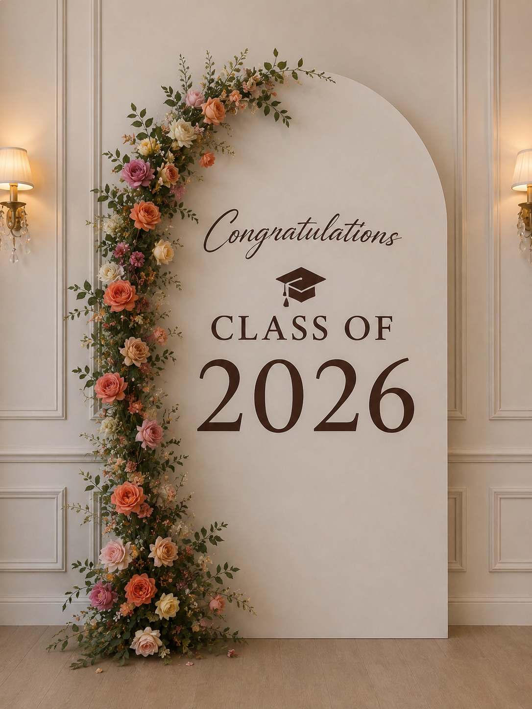 f92ad5f2-f797-4da8-9a60-bc35cff15568-2 Luxury Floral Graduation Backdrop - Image 1
