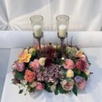 Luxury Floral Centerpiece with Candles | Elegant Wedding & Event Table Arrangement - Image 2