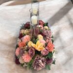 Luxury Floral Centerpiece with Candles | Elegant Wedding & Event Table Arrangement