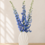 Blue Delphinium in Elegant Vase