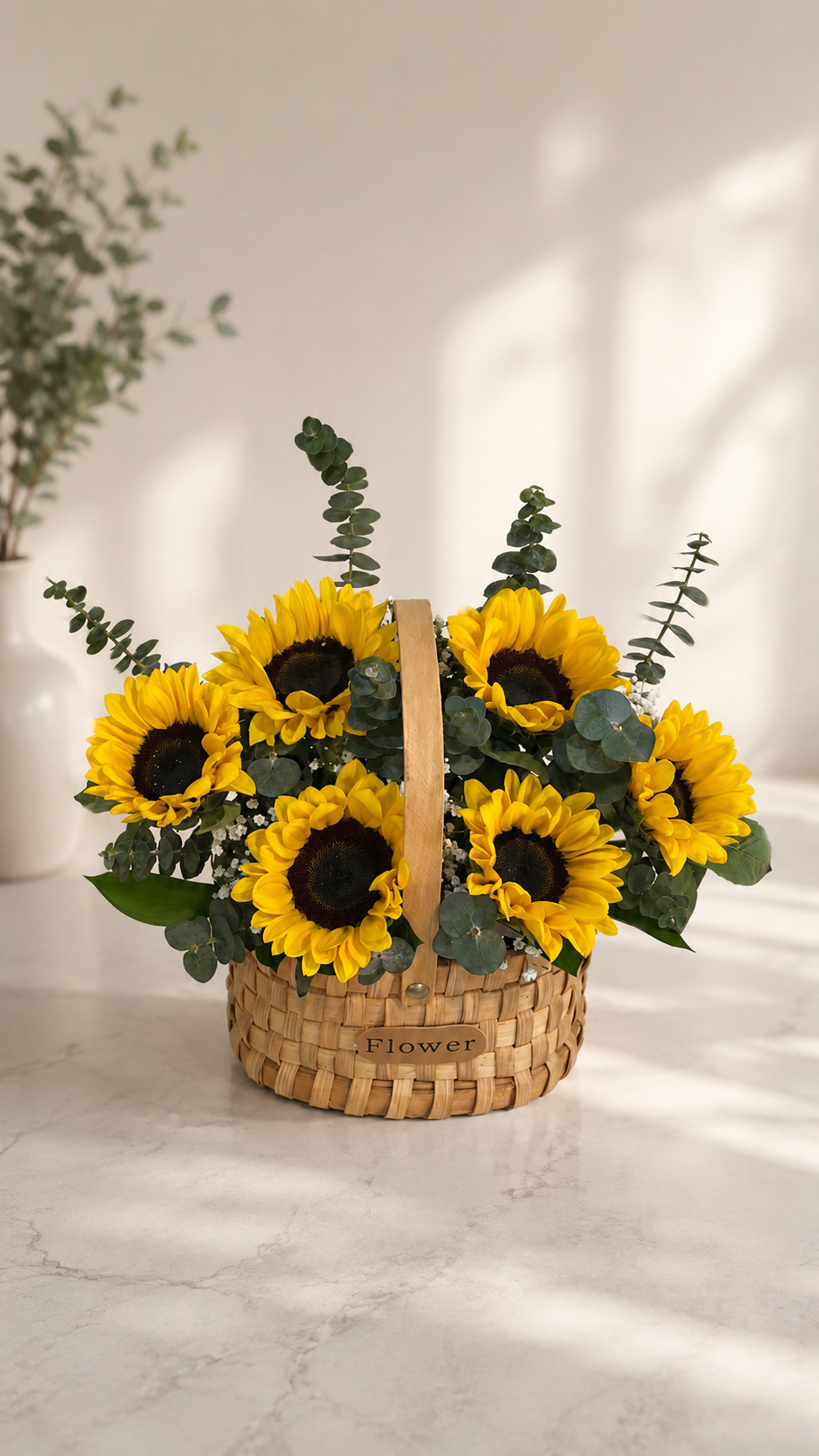 347b5b31-96f3-4413-b3c1-680fd8a8fedd-2 Sunny Bloom Sunflower Basket - Image 1